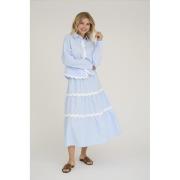 A-VIEW Jonna Skirt Kvinde Light Blue Midi Nederdele Str 40 - hos Magas...