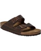 Birkenstock Arizona SFB Leoi Habana Mand Brown Sandaler Str 46 - hos M...