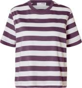 Selected Femme Slfessential SS Striped Boxy TEE NO Kvinde Plum Perfect...