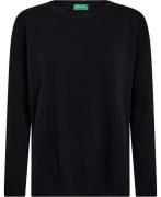 United Colors of Benetton Boatneck SWE Kvinde Sort Sweaters Str L - Bo...