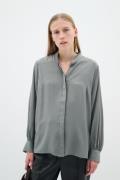 InWear Nixieiw Shirt Kvinde Agave Green Langærmede Skjorter Str 40 - h...