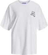 JJXX Jxmillow Loose SS TEE JRS Kvinde Bright White/its A Good Day Kort...