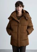 MANGO Anorak. - Bambi Kvinde Medium Brown Dunjakker Str M - hos Magasi...