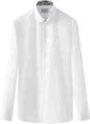 ETON Contemporary Fit White Solid Signature Twill Paisley Effect Shirt...