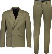 Lindbergh Plain DB Mens Suit Mand Olive Jakkesæt Str 46 - hos Magasin