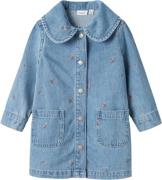 Name It Nmfpiper LS DNM Dress 3614za B Str 92 - Blå Kjoler Denim hos M...