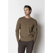 Clean Cut Copenhagen Oscar Knit Mand Brown Melangè Sweaters Str L - ho...