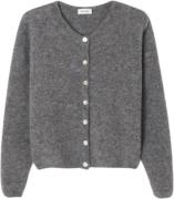 American Vintage Vito19ee25 Kvinde Steel Melange Cardigans Str LARGE -...