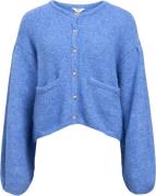 Object Objsaggia LO L/S Knit Cardigan 135 Kvinde Cornflower Blue Cardi...