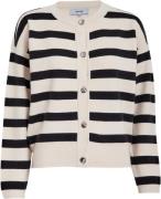 Minus Msmadina Knit Cardigan Kvinde Black Striped Cardigans Str L - ho...