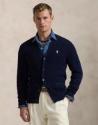 Polo Ralph Lauren 21/2 Cottonlsl-crd Mand Hunter Navy/white Pp Cardiga...