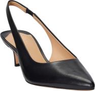 Lauren Ralph Lauren Burnished Calflolah Ii-pm-slg Kvinde Sort Snøresko...