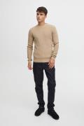 Casual Friday Cfkarlo 0092 Structured Crew Neck k Mand Silver Mink Swe...