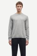 Samsøe Samsøe Nobis Crew Neck 6304 Mand Grey Mel. Sweaters Str L - Cas...