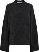 Designers Remix Verona Slit Sweater Kvinde Grå Sweaters Str L - hos Ma...