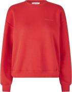 Modström Tiamd Sweat Kvinde Flame Scarlet Sweatshirts Str L - hos Maga...