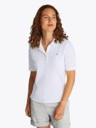 Tommy Hilfiger 1985 REG Pique Polo SS Kvinde Ecru Toppe Str L - hos Ma...