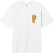 Wood Wood Wwhaider Gesart Mand Bright White Kortærmede T-shirts Str M ...