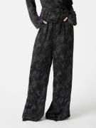 Neo Noir Harifa Distress Pants Kvinde Dark Grey Bukser Med Brede Ben S...