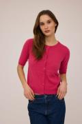 Magasin Mabel 14 100% Cashmere Kvinde Raspberry Cardigans Str L Cashme...