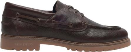 Les Deux Taylor Leather Boat Shoe Mand Dark Brown Business Sko Str 41 ...