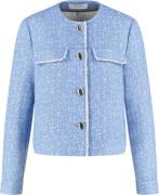 Gerry Weber Blazer Long Sleeve Kvinde Bleu Offwhite Blazere Str 40 - h...