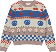 The New Tnniza Jacquard Pullover Str 110-116 cm/5-6 år Piger - Multi C...