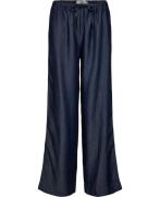 Magasin Doreen 2S Kvinde Dark Blue Denim Bukser Med Brede Ben Str L