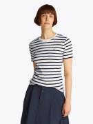 Tommy Hilfiger Slim Cody CNK SS Kvinde Breton Dark Night Navy Stp Kort...