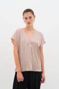 InWear Rindaiw Top Kvinde Clay Toppe Loose Fit Str 40 - hos Magasin