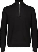 Lindbergh Ecovero Half zip Knit Mand Sort Sweaters Str L - hos Magasin