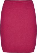 HUNKØN Adriana Knit Skirt Kvinde Pink Korte Nederdele Str L - hos Maga...