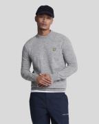 Lyle & Scott Lambswool Blend Crew Neck Jumper Kvinde T28 Mid Grey Marl...