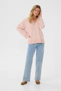 Cream Crvillea Knit Pullover Kvinde Sepia Rose Sweaters Str L - hos Ma...