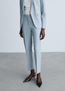 MANGO Trousers. - Borevi Kvinde Lt-pastel Blue Bukser Str 40 - hos Mag...