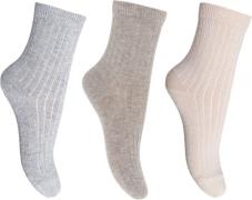 mpKids Cotton Rib Socks 3-pack Str 29/32 - 489 Strømper hos Magasin