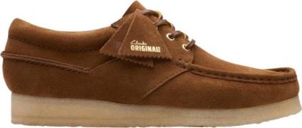 Clarks Originals Wallabee Boat G Mand Cola Suede Business Sko Str 41 -...