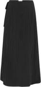 esmé studios Esayla Wrap Skirt Kvinde Black Maxi Nederdele Str L - Vis...