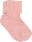 mpKids Cotton rib Baby Socks Str 17/18 - Silver Pink Strømper Bomuld h...