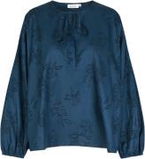 Masai Copenhagen Madavy Kvinde Blue Toppe Str XL/LOOSE - Bomuld hos Ma...