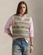 Polo Ralph Lauren Cotton Cashmre Blndsls-vst Mand Tan Combo Overgangsj...