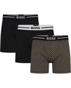 BOSS Boxerbr 3P Bold Des M - Boxershorts hos Magasin