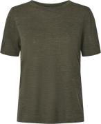 Sand Merino Blend Fellini Tshirt Kvinde Dark Olive Green Sweaters Str ...