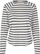 Lollys Laundry Livall Tee LS Kvinde Stripe Toppe Str L - hos Magasin