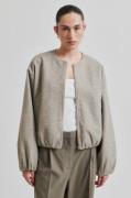 Second Female Dex Jacket Kvinde Beige Melange Overgangsjakker Str L - ...