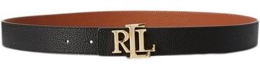 Lauren Ralph Lauren Logo Leather Belt L - Bælter hos Magasin