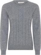 Micha Jumper_Elaine Kvinde D.Grey Mel Sweaters Str L - hos Magasin