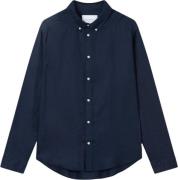 Les Deux Kristian Linen B.D. Shirt Mand Dark Navy Langærmede Skjorter ...