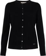 Micha Cardigan_ Elaine Kvinde Black Cardigans Str L - hos Magasin