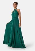 Goddiva Multi Tie Maxi Dress Green L (UK14)